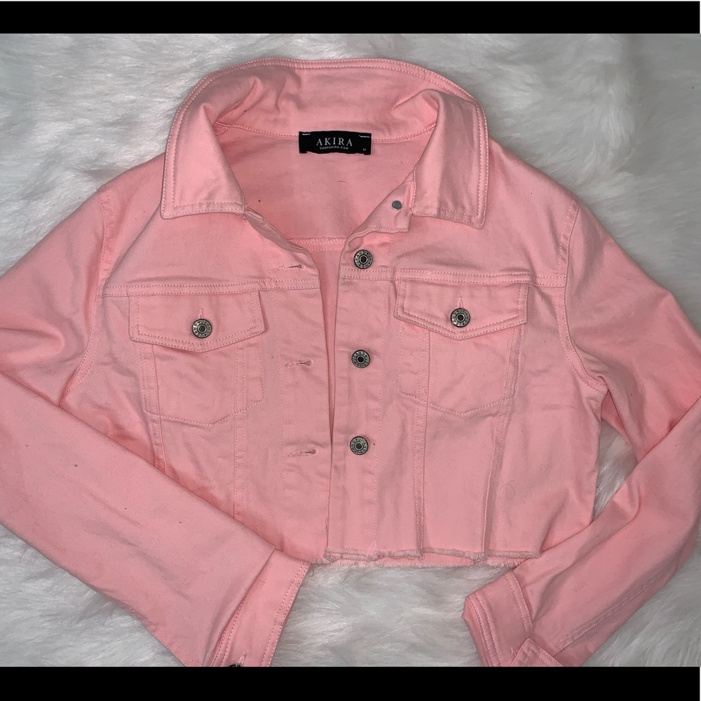 Cropped jean jacket